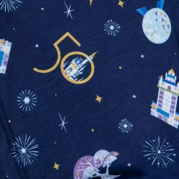 Disney 50th Anniversary Hoodie sweater Zip Up Jacket - Picture 3 of 5